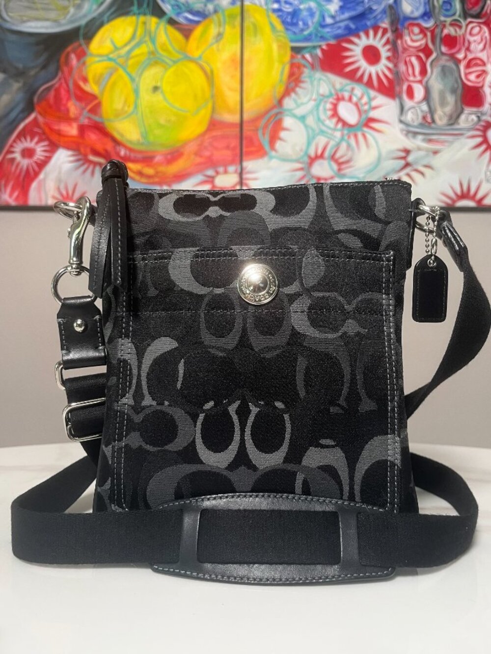 Coach Chelsea Optic Signature C Swingpack Crossbody Bag 8K22